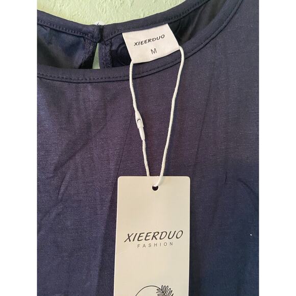 XIEERDUO Rompers Women Med Jumpsuit Spring Summer Vacation Outfits Sleeveless - Picture 2 of 3